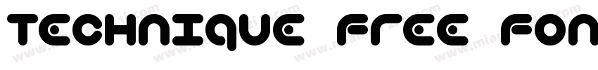 Technique Free Font字体转换